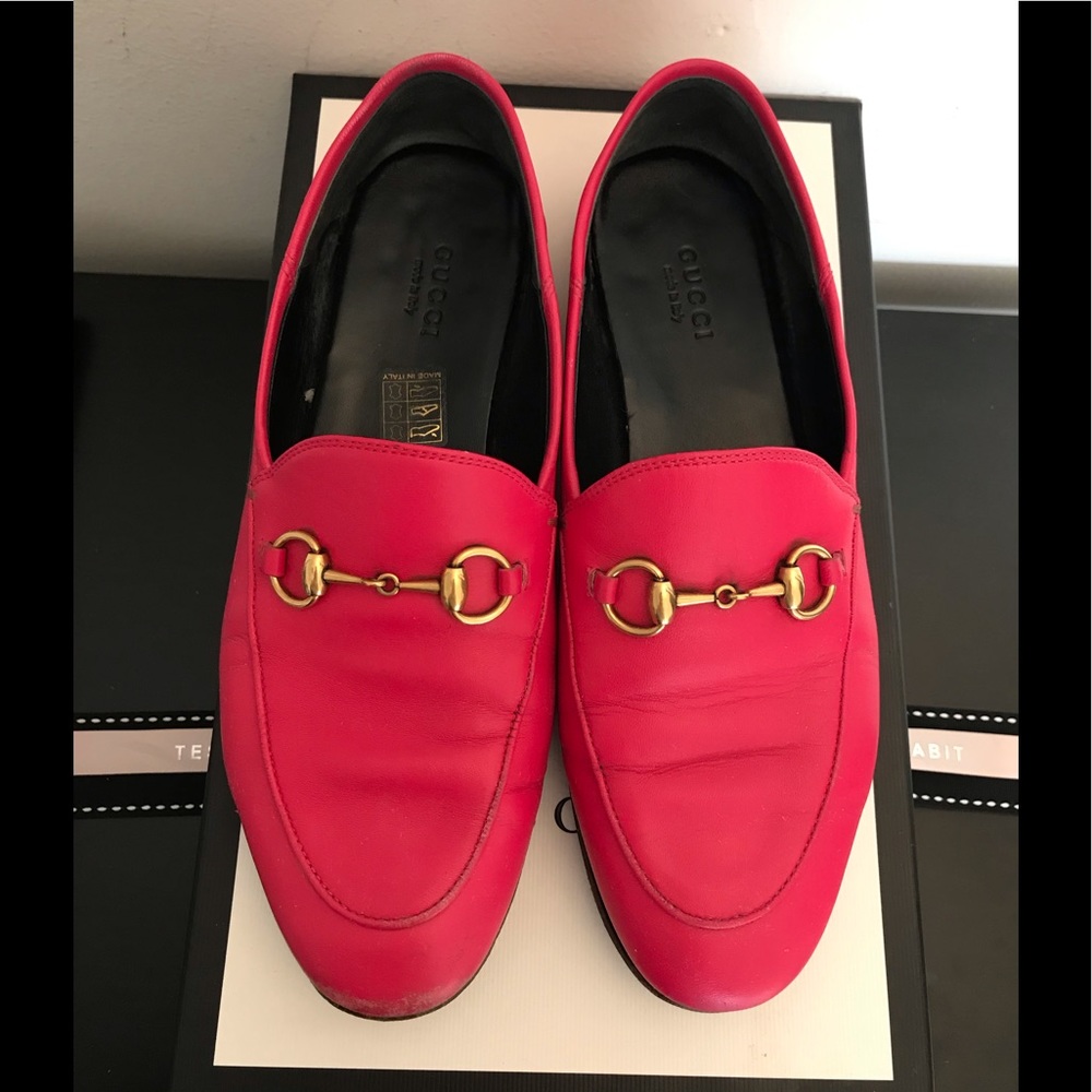 Gucci 10mm Brixton Leather Loafer EUR37/US7
